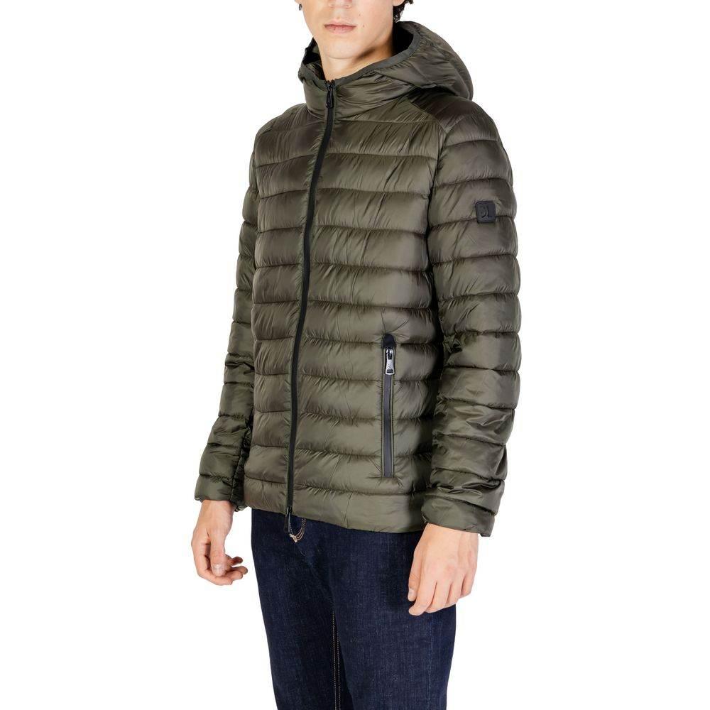 Gianni Lupo Green Polyamide Jackets & Coat - Hilstor