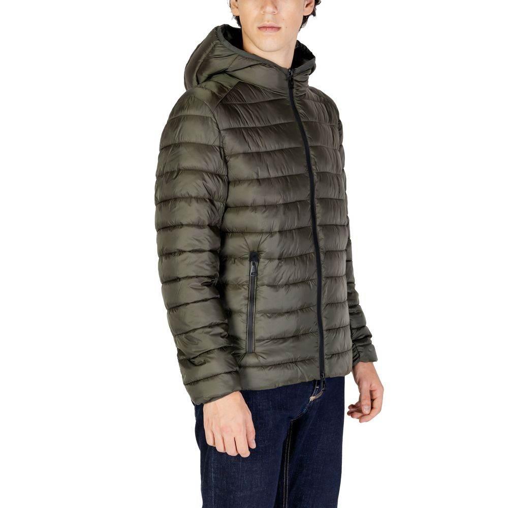 Gianni Lupo Green Polyamide Jackets & Coat - Hilstor