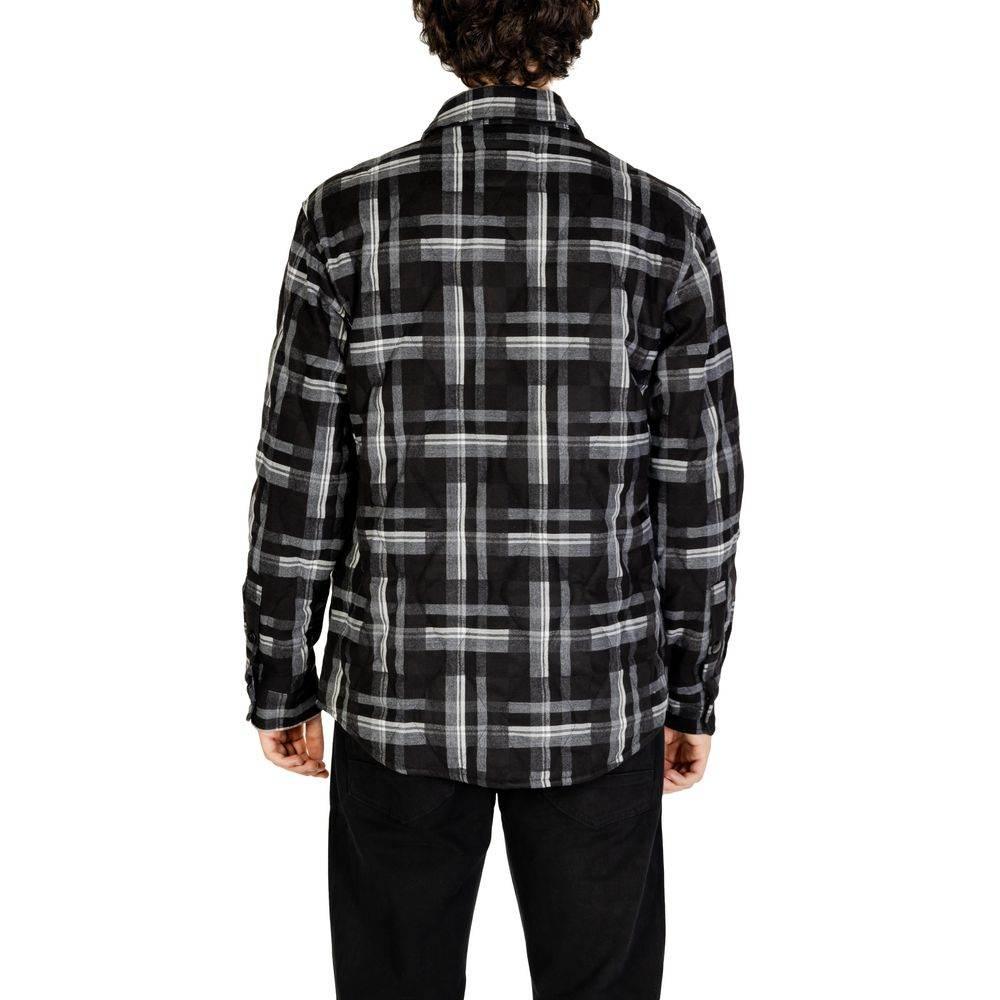 Gianni Lupo Black Polyester Jackets & Coat - Hilstor