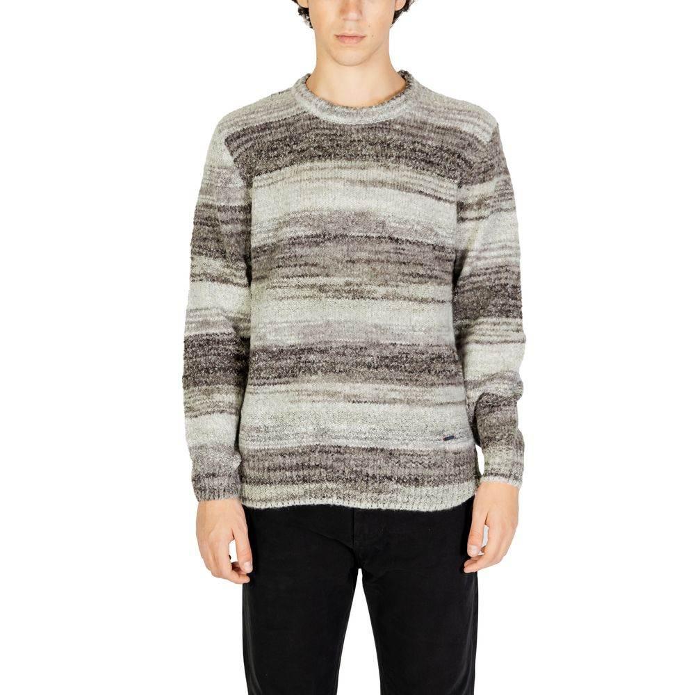 Gianni Lupo Gray Polyacrylic Sweater - Hilstor