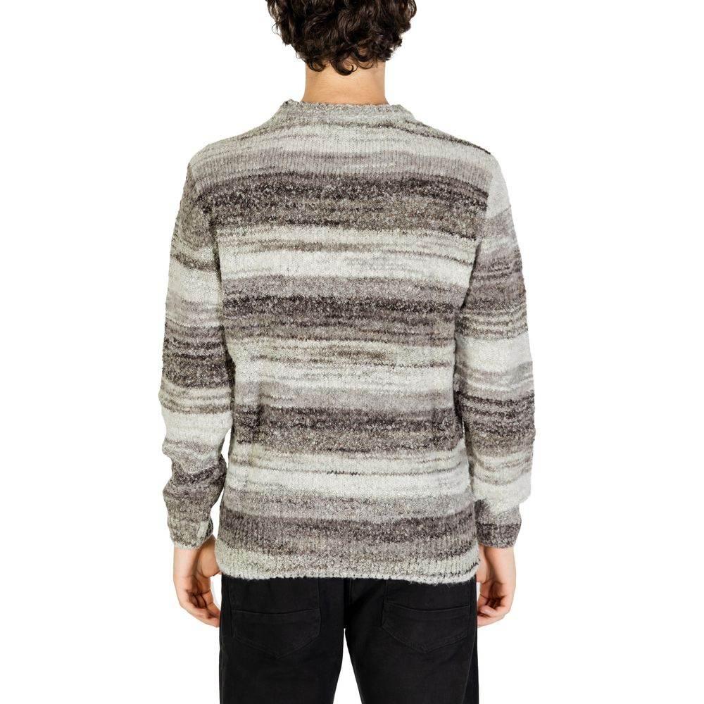 Gianni Lupo Gray Polyacrylic Sweater - Hilstor