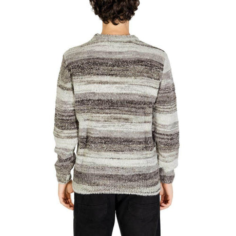 Gianni Lupo Gray Polyacrylic Sweater - Hilstor