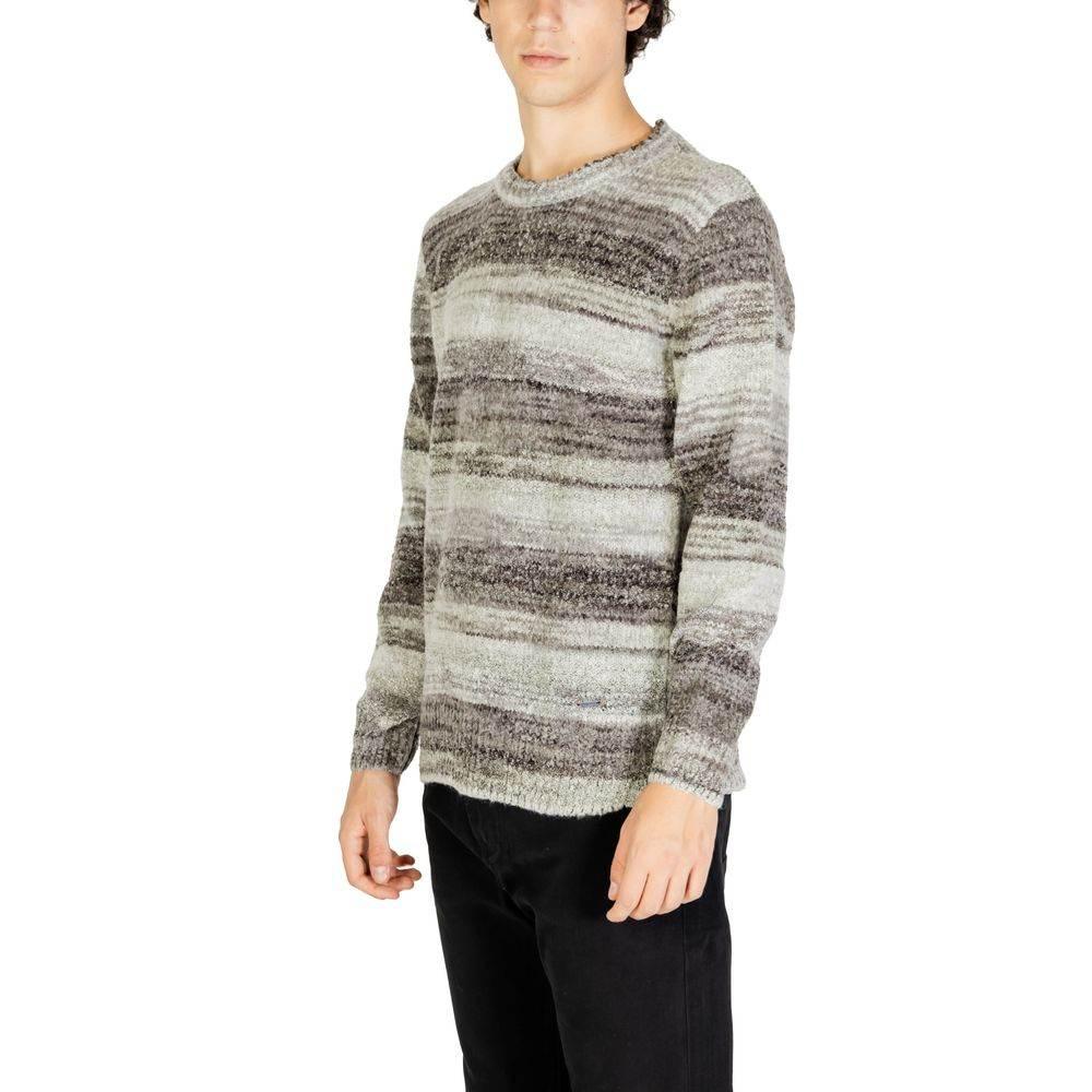 Gianni Lupo Gray Polyacrylic Sweater - Hilstor