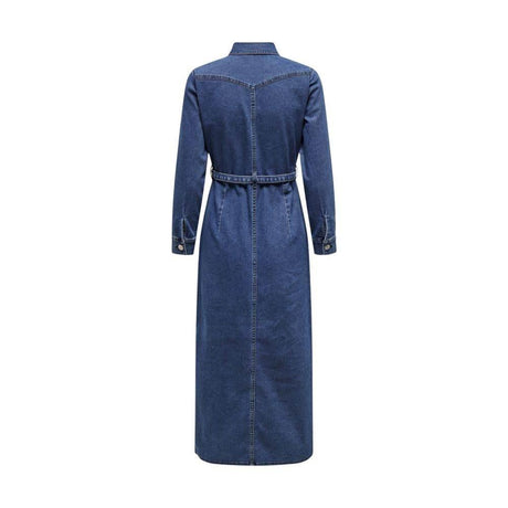 Only Blue Cotton Dress - Hilstor