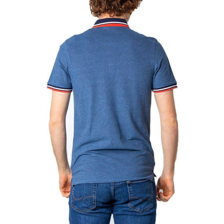 Jack Jones Blue Cotton Polo Shirt - Hilstor