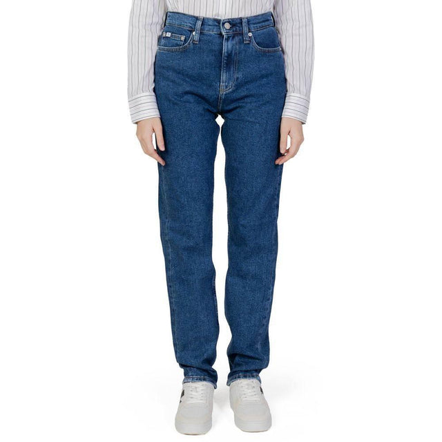 Calvin Klein Jeans Blue Cotton Slim Fit Jean - Hilstor