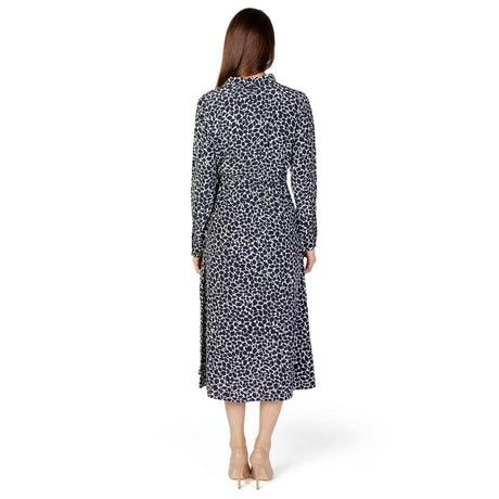 Street One Blue Viscose Dress - Hilstor