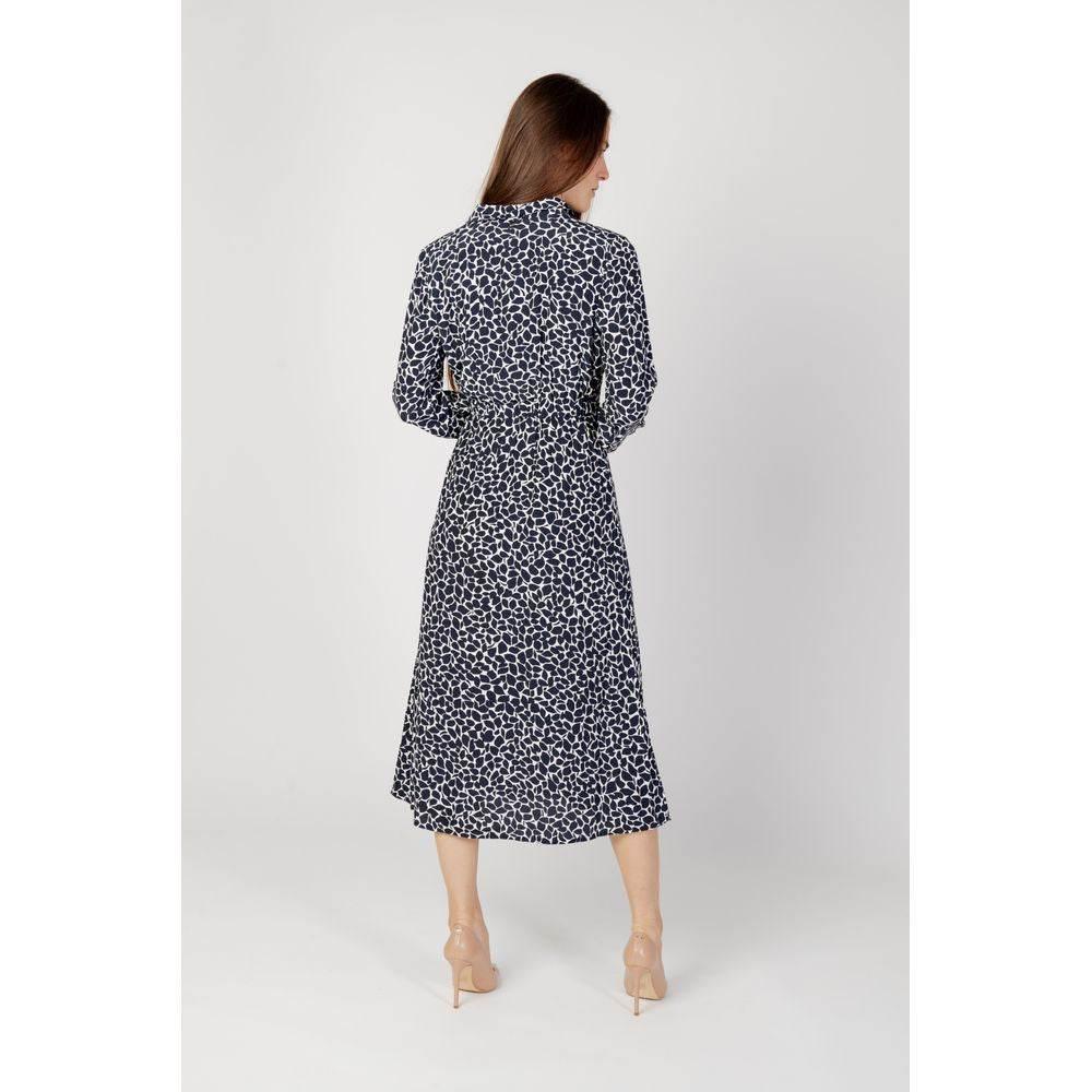 Street One Blue Viscose Dress - Hilstor
