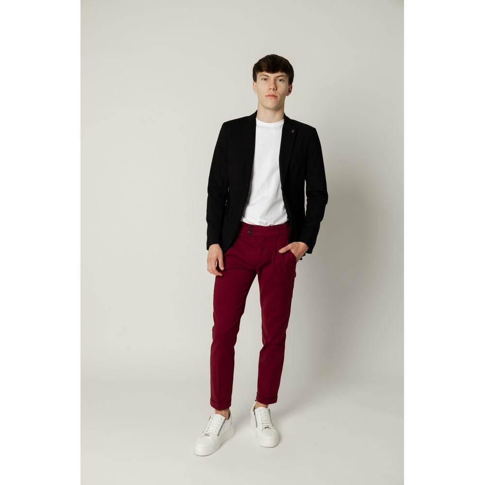 Gianni Lupo Black Cotton Blazer - Hilstor