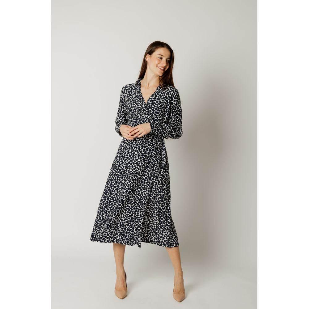 Street One Blue Viscose Dress - Hilstor