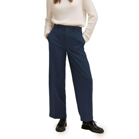 Street One Blue Polyester Pant - Hilstor
