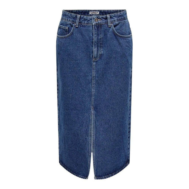 Only Blue Cotton Skirt - Hilstor