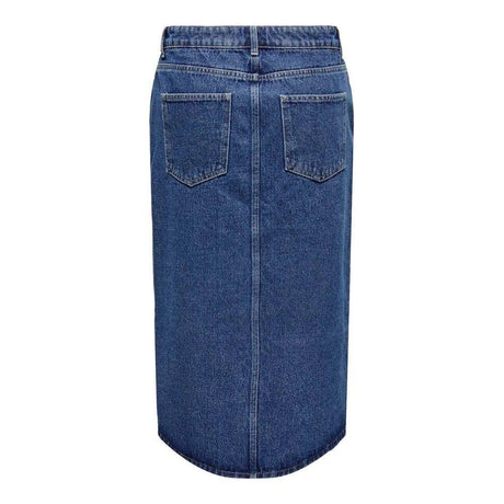 Only Blue Cotton Skirt - Hilstor