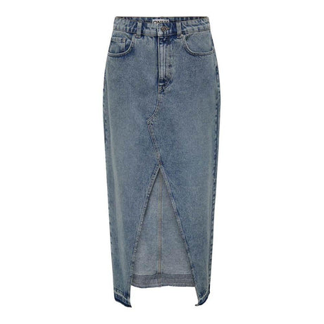 Only Blue Cotton Skirt - Hilstor