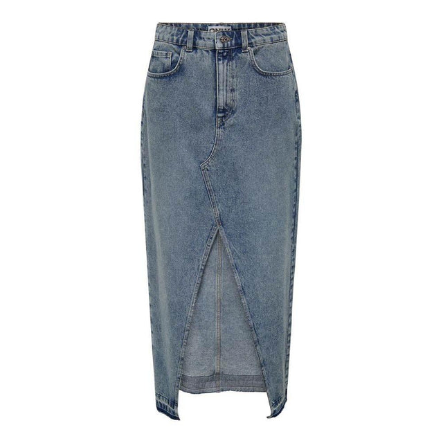 Only Blue Cotton Skirt - Hilstor