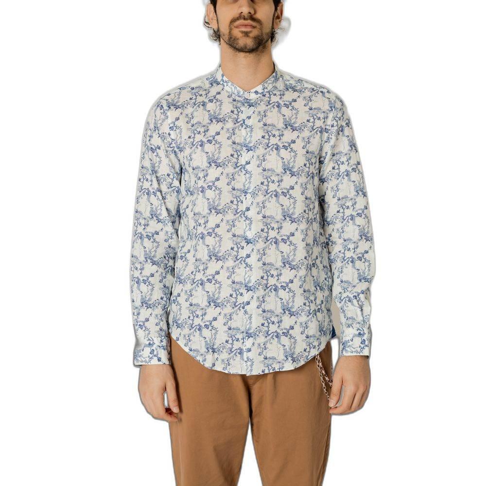 Gianni Lupo Blue Linen Shirt - Hilstor