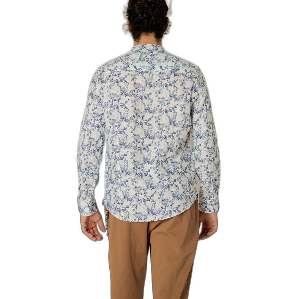 Gianni Lupo Blue Linen Shirt - Hilstor
