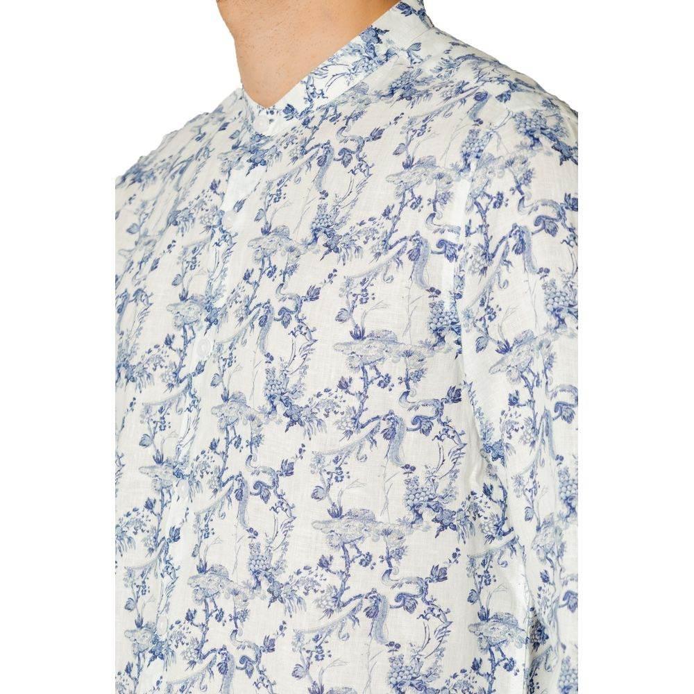 Gianni Lupo Blue Linen Shirt - Hilstor