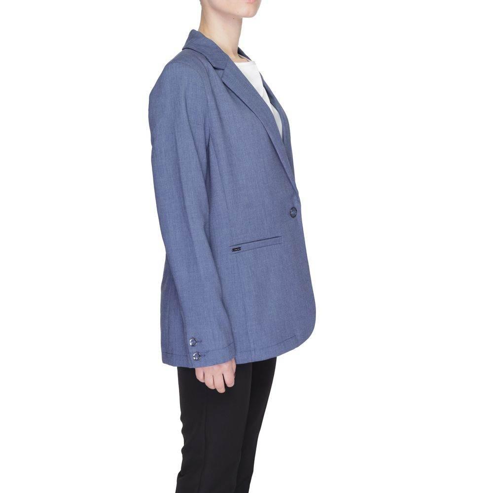 Street One Blue Polyester Suits & Blazer - Hilstor