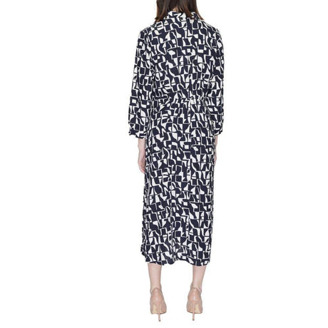 Street One Blue Viscose Dress - Hilstor