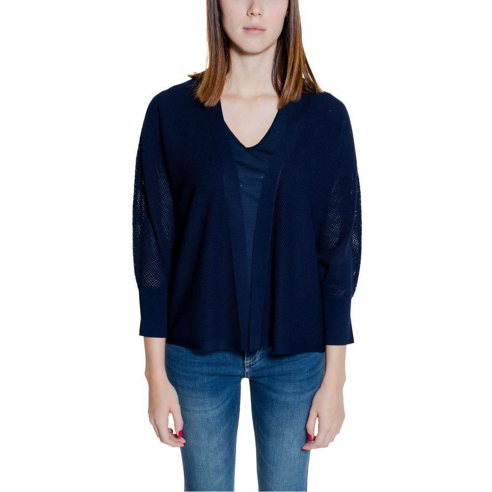 Street One Blue Viscose Cardigan - Hilstor