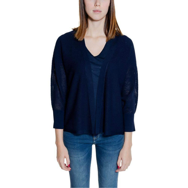 Street One Blue Viscose Cardigan - Hilstor
