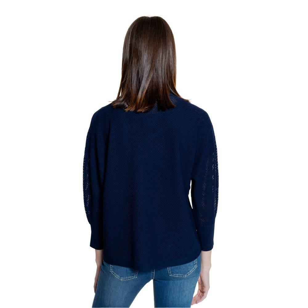 Street One Blue Viscose Cardigan - Hilstor