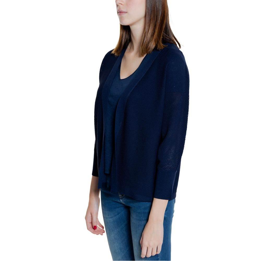 Street One Blue Viscose Cardigan - Hilstor