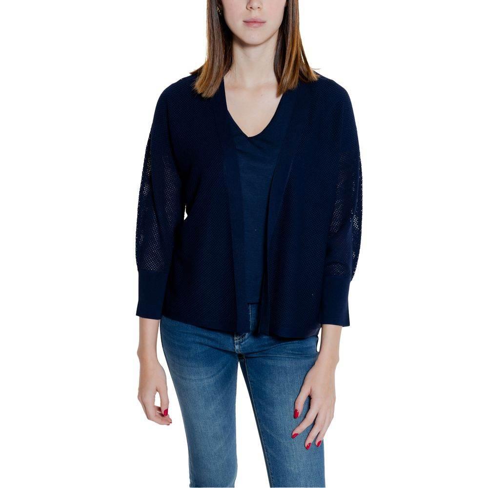 Street One Blue Viscose Cardigan - Hilstor