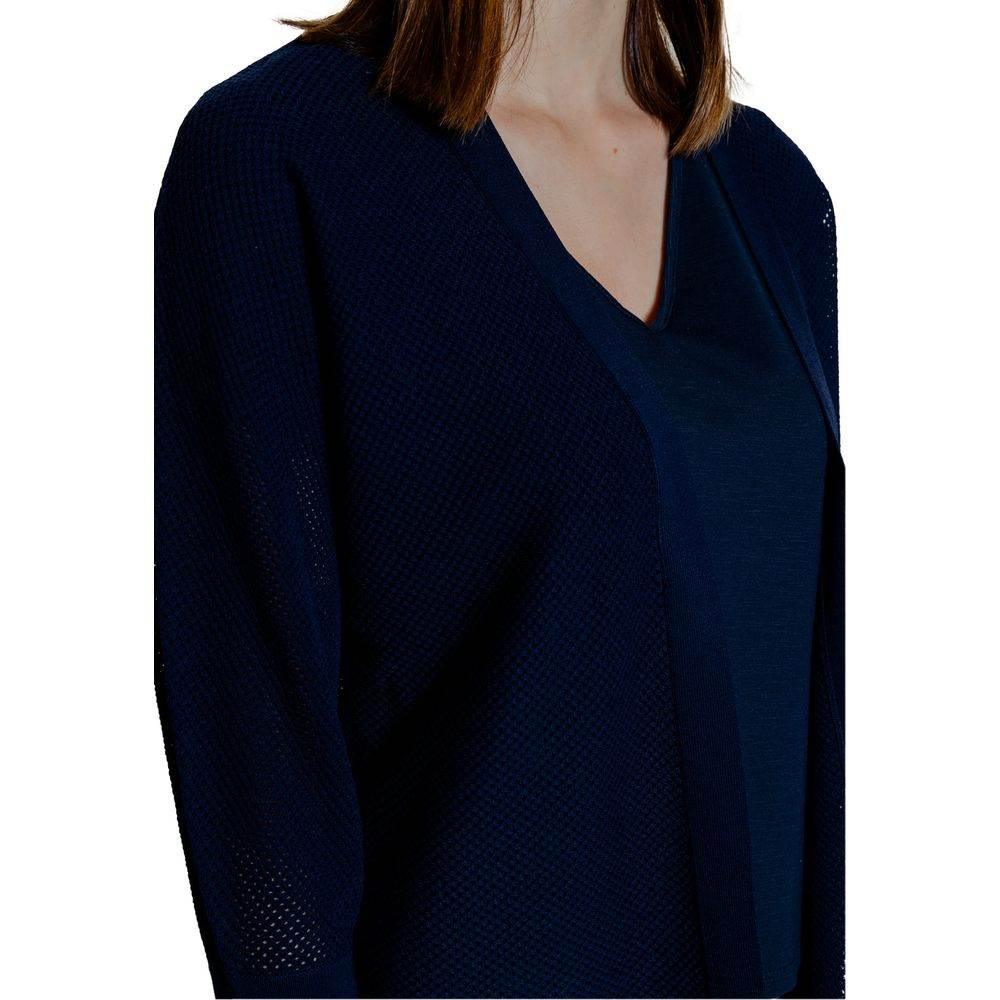 Street One Blue Viscose Cardigan - Hilstor