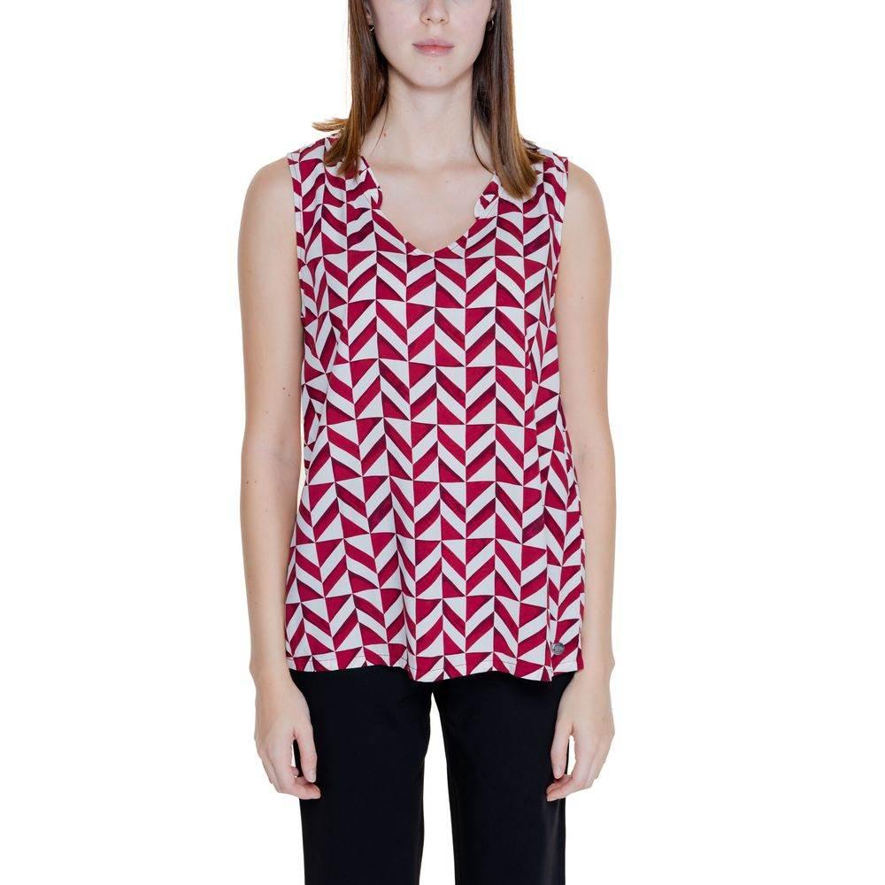 Street One Red Viscose Tops & T-Shirt - Hilstor