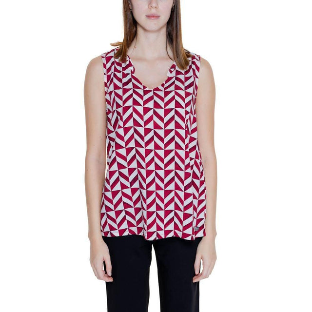 Street One Red Viscose Tops & T-Shirt - Hilstor