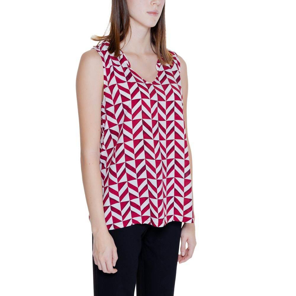 Street One Red Viscose Tops & T-Shirt - Hilstor