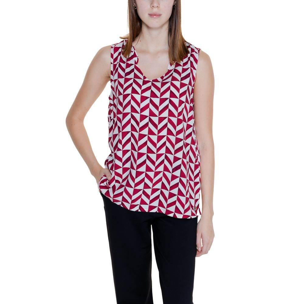 Street One Red Viscose Tops & T-Shirt - Hilstor