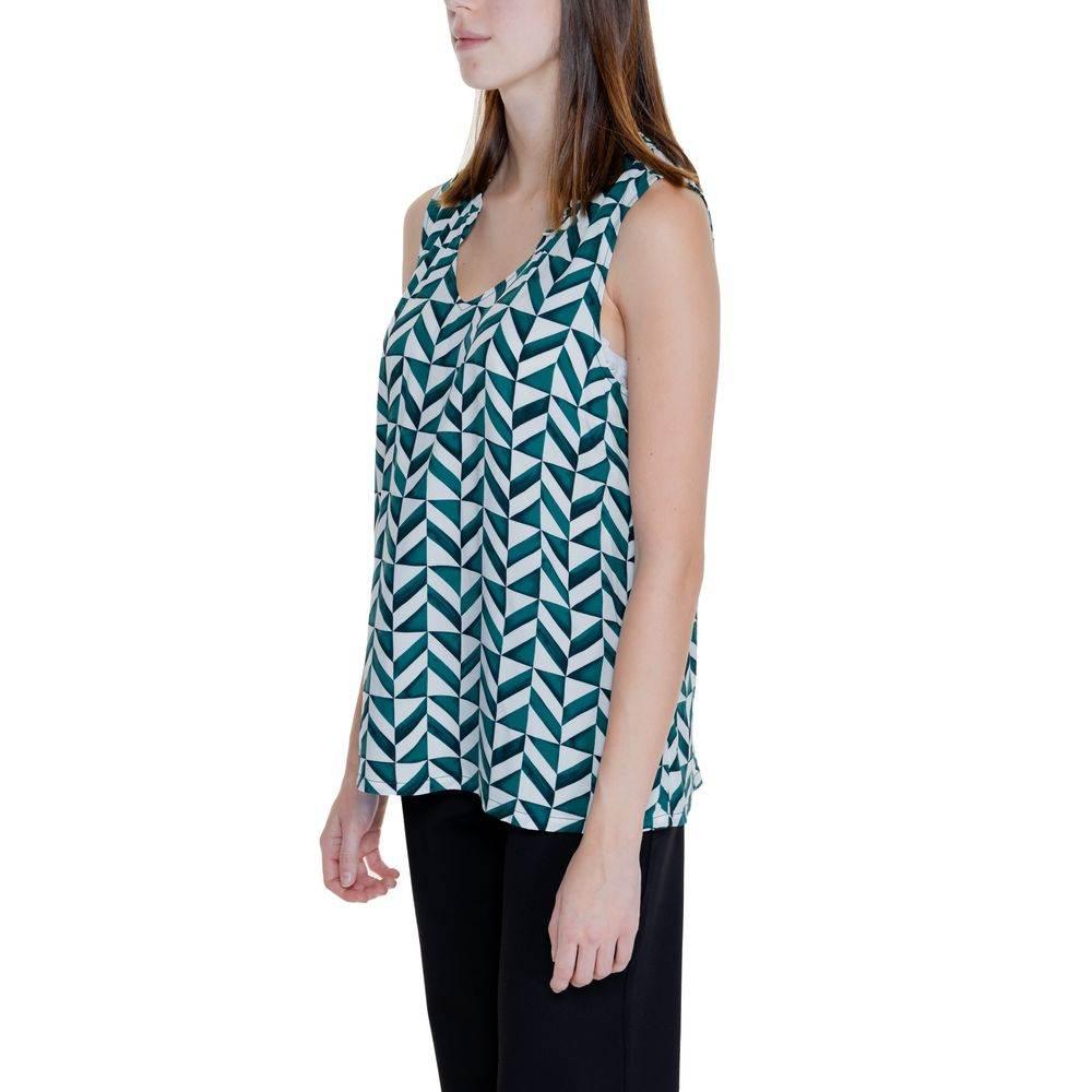 Street One Green Viscose Tank Top - Hilstor