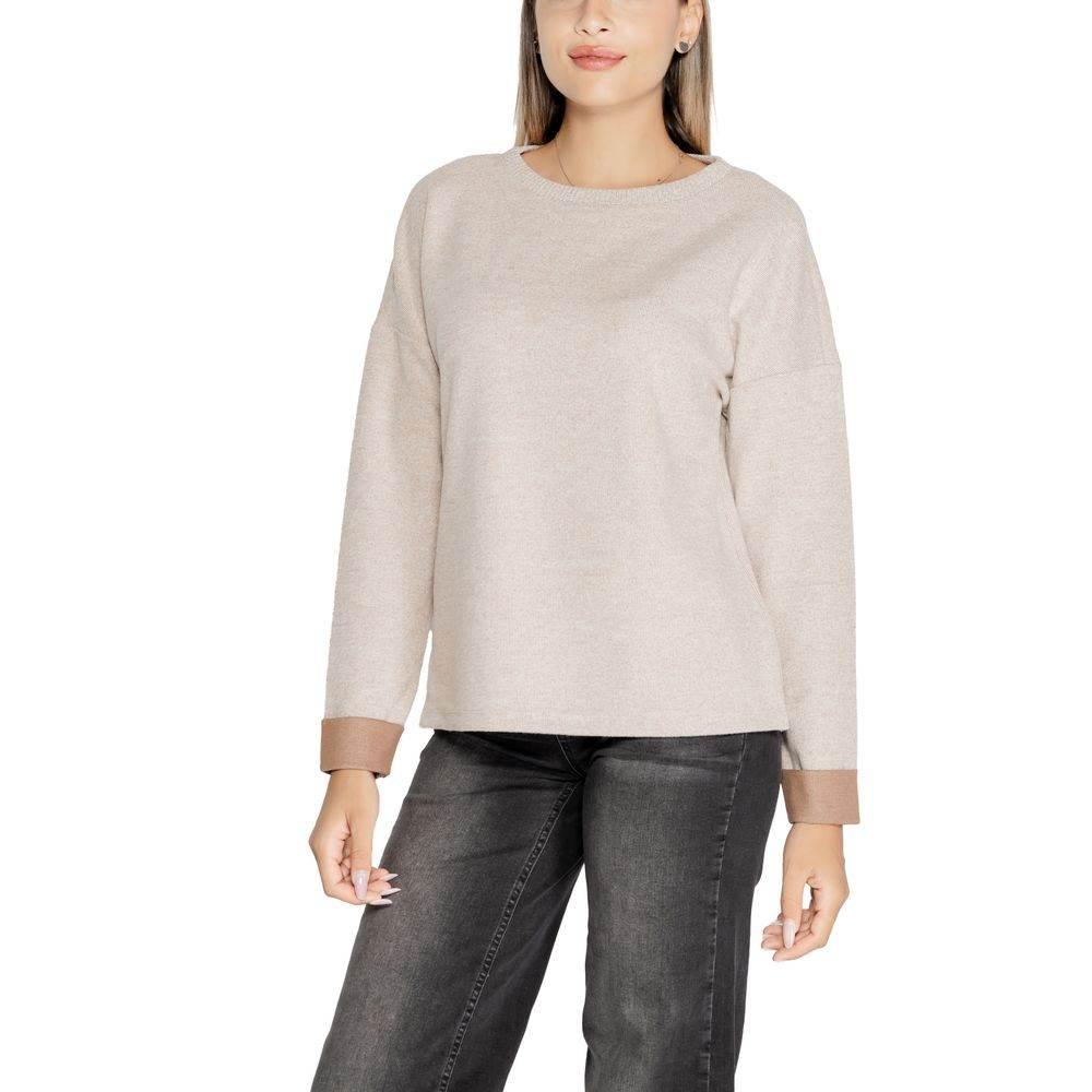 Street One Beige Viscose Tops & T-Shirt - Hilstor