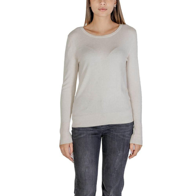 Street One Cream Viscose Tops & T-Shirt - Hilstor