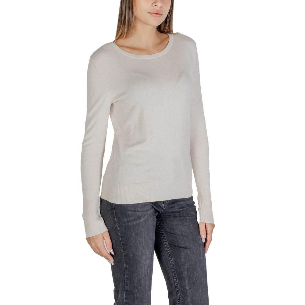 Street One Cream Viscose Tops & T-Shirt - Hilstor