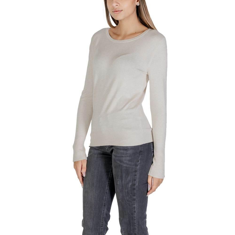 Street One Cream Viscose Tops & T-Shirt - Hilstor