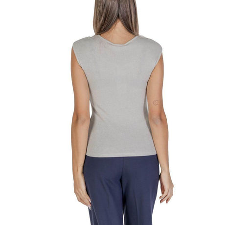 Street One Silver Viscose Tank Top - Hilstor