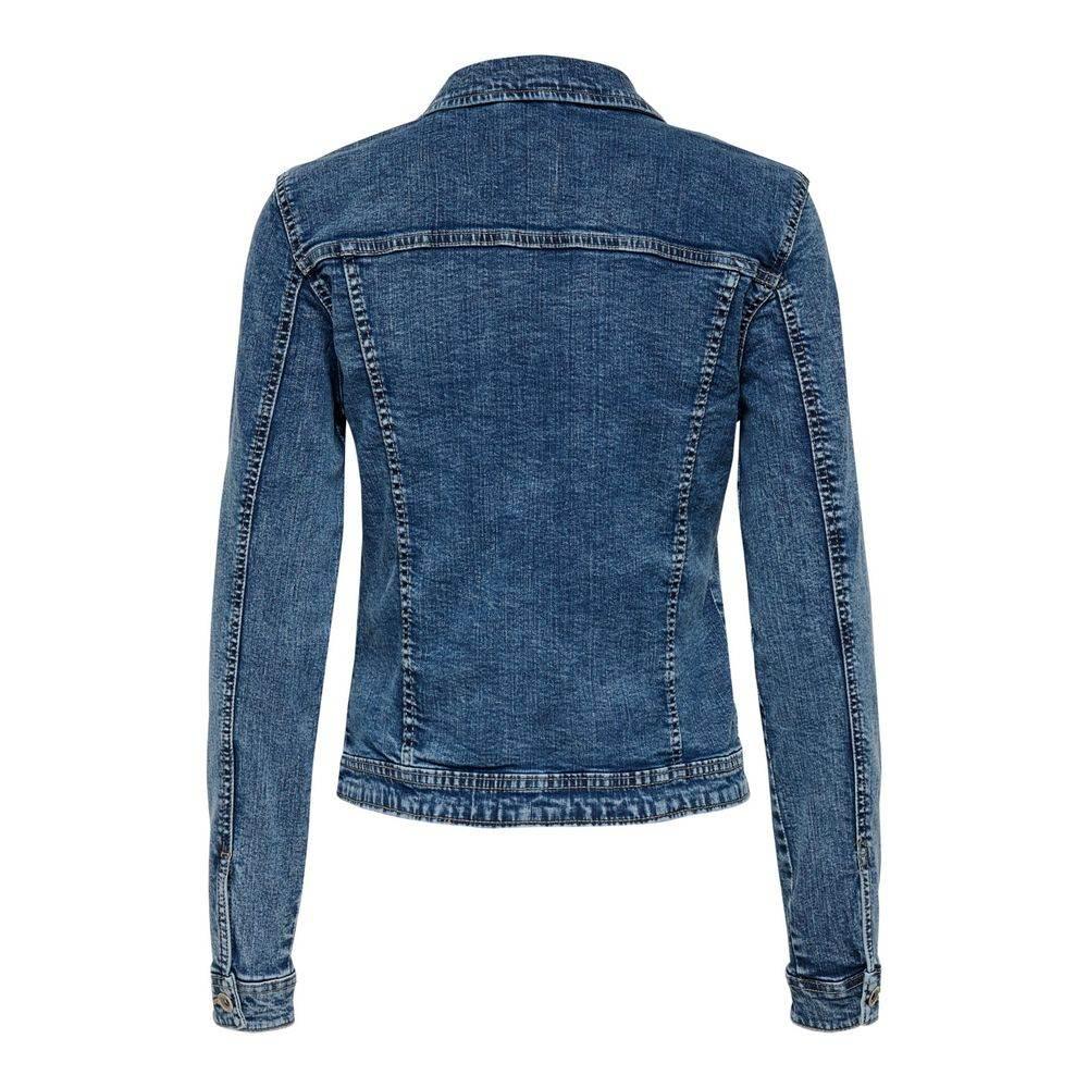 Only Blue Cotton Jackets & Coat - Hilstor