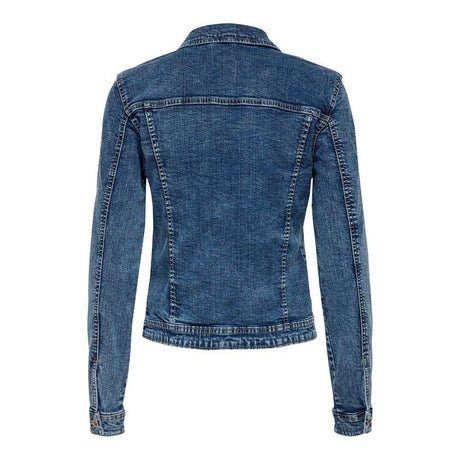 Only Blue Cotton Jackets & Coat - Hilstor