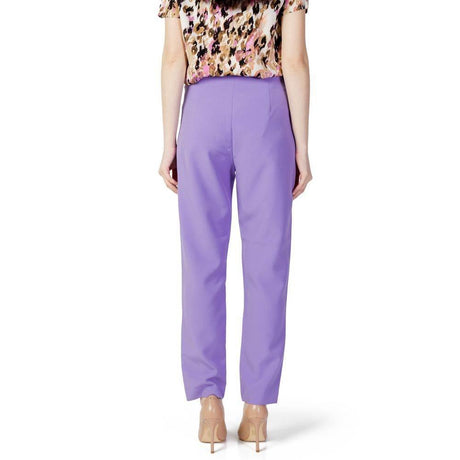 Only Purple Polyester Jeans & Pant - Hilstor