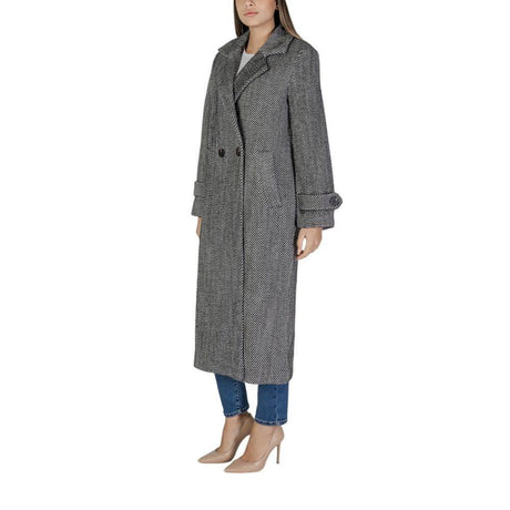 Vila Clothes Black Polyester Jackets & Coat - Hilstor