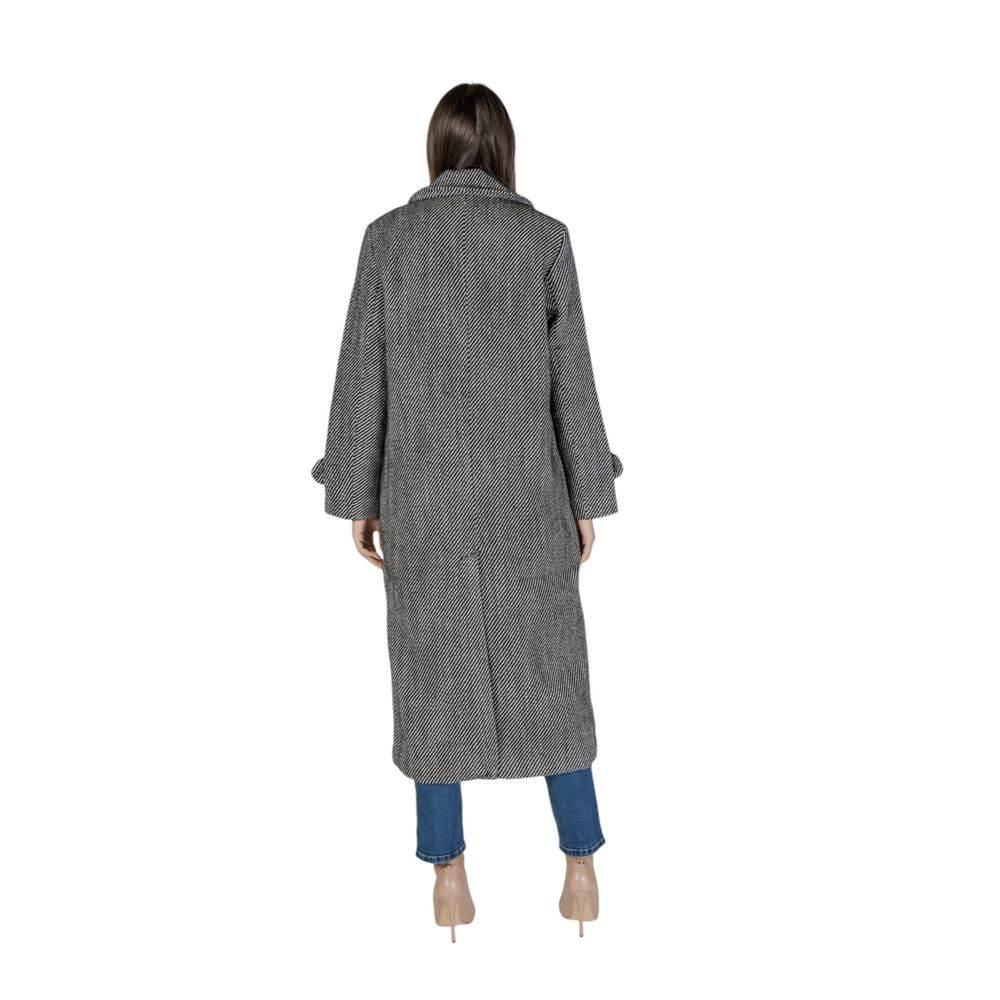 Vila Clothes Black Polyester Jackets & Coat - Hilstor