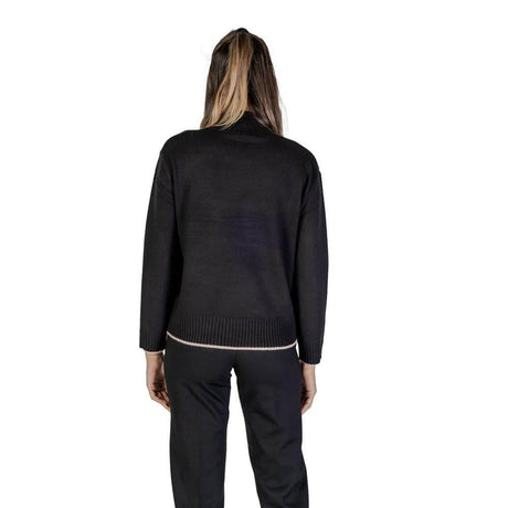 Street One Black Polyester Sweater - Hilstor