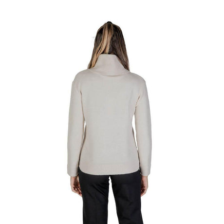 Street One Cream Viscose Turtleneck - Hilstor
