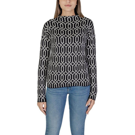 Street One Black Viscose Sweater - Hilstor