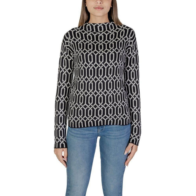 Street One Black Viscose Sweater - Hilstor