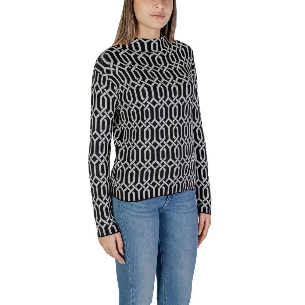 Street One Black Viscose Sweater - Hilstor